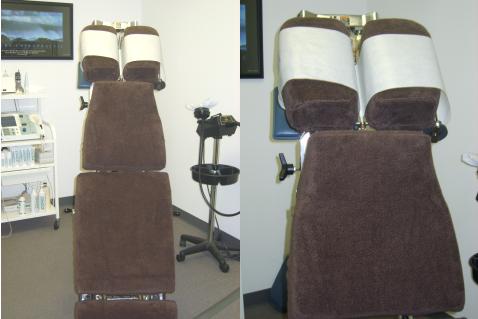 Chiropractor's adjustment table